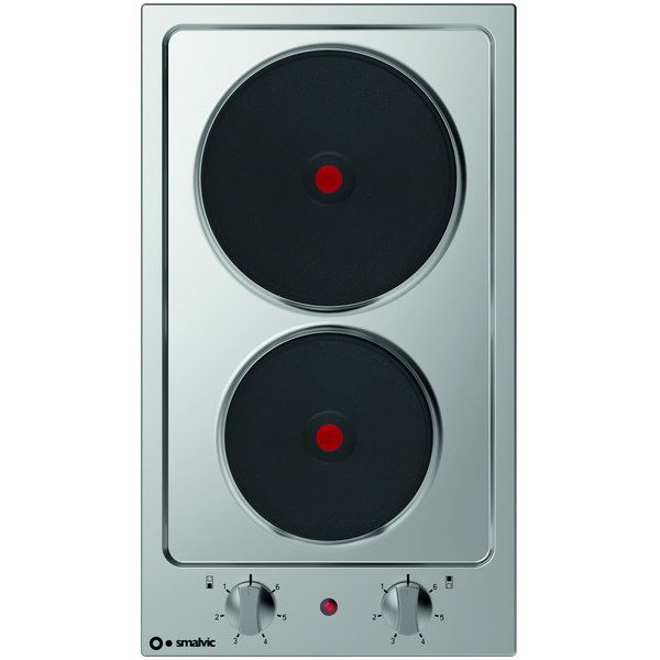 Piano Cottura A 2 Piastre Elettriche In Acciaio, Pi-Nc60 2ers Inox