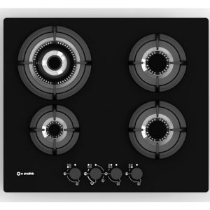 Hob in Tempered glass with 4 Burners Pc-M60v3g1tcd4 Black